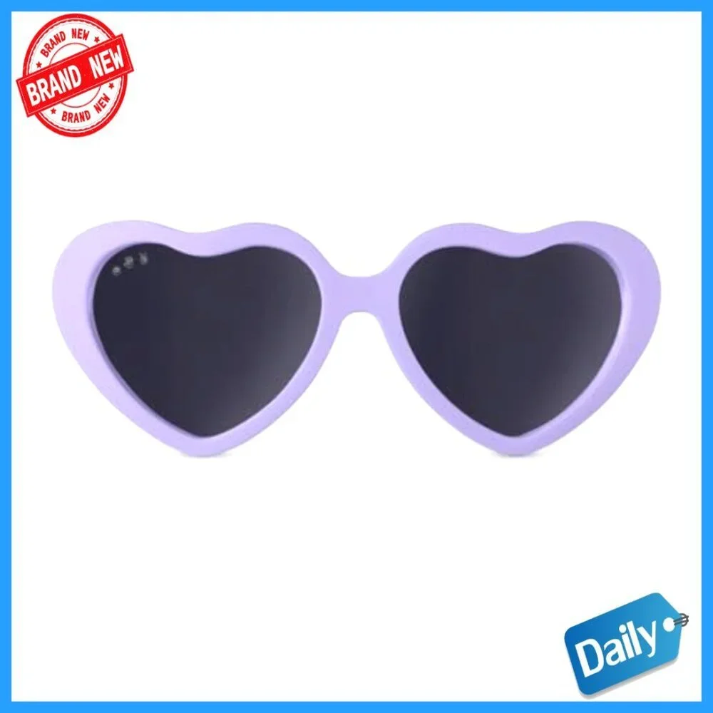 Unbreakable Kids Heart Sunglasses Polarized UV Protection with Strap